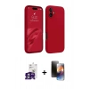 MARSİLYAN™- iPhone 16 Kılıf Kozmos Yansıma Özel Seri - Siyah 3D Antistatik Mat Seramik Nano Ekran Koruyucu + Yeşil Bilvis Titan Kamera Lens