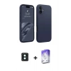 MARSİLYAN™- iPhone 16 Kılıf Kozmos Yansıma Özel Seri - Siyah Bilvis 5in1 3D Magic Cam Ekran Koruyucu + PVD Metal Kamera Lens - YL