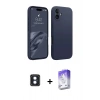 MARSİLYAN™- iPhone 16 Kılıf Kozmos Yansıma Özel Seri - Siyah Bilvis 5in1 3D Magic Cam Ekran Koruyucu + PVD Metal Kamera Lens - MI