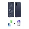 MARSİLYAN™- iPhone 16 Kılıf Kozmos Yansıma Özel Seri - Siyah Bilvis 5in1 3D Magic Cam Ekran Koruyucu + Raze Metal Kamera Lens - LT