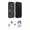 MARSİLYAN™- iPhone 16 Kılıf Kozmos Yansıma Özel Seri - Siyah Bilvis 5in1 3D Magic Cam Ekran Koruyucu + Raze Metal Kamera Lens - BZ