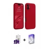 MARSİLYAN™- iPhone 16 Kılıf Kozmos Yansıma Özel Seri - Siyah Bilvis 5in1 3D Magic Cam Ekran Koruyucu + Siyah Bilvis Titan Kamera Lens