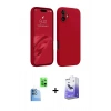 MARSİLYAN™- iPhone 16 Kılıf Kozmos Yansıma Özel Seri - Siyah Bilvis 5in1 5D Magic Hayalet Cam Ekran Koruyucu + Raze Metal Kamera Lens - LT