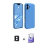 MARSİLYAN™- iPhone 16 Kılıf Kozmos Yansıma Özel Seri - Siyah Bilvis 5in1 5D Magic Hayalet Cam Ekran Koruyucu + PVD Metal Kamera Lens - MI