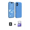 MARSİLYAN™- iPhone 16 Kılıf Kozmos Yansıma Özel Seri - Siyah Bilvis 5in1 5D Magic Hayalet Cam Ekran Koruyucu + PVD Metal Kamera Lens - YL