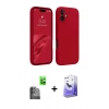 MARSİLYAN™- iPhone 16 Kılıf Kozmos Yansıma Özel Seri - Siyah Bilvis 5in1 5D Magic Hayalet Cam Ekran Koruyucu + Raze Metal Kamera Lens - SH