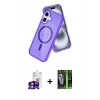 MARSİLYAN™- iPhone 16 Kılıf Nova Asil Prime - Şeffaf 360 Full Body Arka Koruyucu + Bilvis Titan Kamera Lens - PE