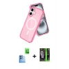 MARSİLYAN™- iPhone 16 Kılıf Nova Asil Prime - Şeffaf 360 Full Body Arka Koruyucu + Raze Metal Kamera Lens - LT