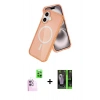 MARSİLYAN™- iPhone 16 Kılıf Nova Asil Prime - Şeffaf 360 Full Body Arka Koruyucu + Raze Metal Kamera Lens - PE