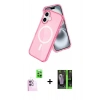 MARSİLYAN™- iPhone 16 Kılıf Nova Asil Prime - Şeffaf 360 Full Body Arka Koruyucu + Raze Metal Kamera Lens - PE
