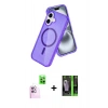 MARSİLYAN™- iPhone 16 Kılıf Nova Asil Prime - Şeffaf 360 Full Body Arka Koruyucu + Raze Metal Kamera Lens - PE