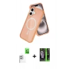 MARSİLYAN™- iPhone 16 Kılıf Nova Asil Prime - Şeffaf 360 Full Body Arka Koruyucu + Raze Metal Kamera Lens - BZ
