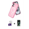 MARSİLYAN™- iPhone 16 Kılıf Nova Asil Prime - Siyah 360 Mat Full Body Arka Koruyucu + Bilvis Titan Kamera Lens - GS