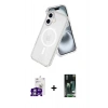 MARSİLYAN™- iPhone 16 Kılıf Nova Asil Prime - Siyah 360 Mat Full Body Arka Koruyucu + Bilvis Titan Kamera Lens - GS