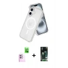 MARSİLYAN™- iPhone 16 Kılıf Nova Asil Prime - Siyah 360 Mat Full Body Arka Koruyucu + Raze Metal Kamera Lens - PE