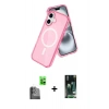 MARSİLYAN™- iPhone 16 Kılıf Nova Asil Prime - Siyah 360 Mat Full Body Arka Koruyucu + Raze Metal Kamera Lens - SH