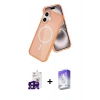 MARSİLYAN™- iPhone 16 Kılıf Nova Asil Prime - Siyah Bilvis 5in1 3D Magic Cam Ekran Koruyucu + Bilvis Titan Kamera Lens - SH