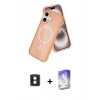 MARSİLYAN™- iPhone 16 Kılıf Nova Asil Prime - Siyah Bilvis 5in1 3D Magic Cam Ekran Koruyucu + PVD Metal Kamera Lens - MI