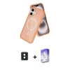 MARSİLYAN™- iPhone 16 Kılıf Nova Asil Prime - Siyah Bilvis 5in1 3D Magic Cam Ekran Koruyucu + PVD Metal Kamera Lens - YL
