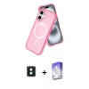 MARSİLYAN™- iPhone 16 Kılıf Nova Asil Prime - Siyah Bilvis 5in1 3D Magic Cam Ekran Koruyucu + PVD Metal Kamera Lens - YL