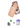 MARSİLYAN™- iPhone 16 Kılıf Nova Asil Prime - Siyah Bilvis 5in1 3D Magic Cam Ekran Koruyucu + Raze Metal Kamera Lens - SH