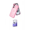MARSİLYAN™- iPhone 16 Kılıf Nova Asil Prime - Siyah Bilvis 5in1 5D Magic Hayalet Cam Ekran Koruyucu