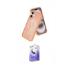 MARSİLYAN™- iPhone 16 Kılıf Nova Asil Prime - Siyah Bilvis 5in1 5D Magic Hayalet Cam Ekran Koruyucu