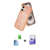 MARSİLYAN™- iPhone 16 Kılıf Nova Asil Prime - Siyah Bilvis 5in1 5D Magic Hayalet Cam Ekran Koruyucu + Raze Metal Kamera Lens - LT