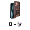 MARSİLYAN™- iPhone 16 Kılıf Nova Form Koleksiyonu - Şeffaf Pasifik Cam Ekran Koruyucu + PVD Metal Kamera Lens - PE