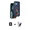 MARSİLYAN™- iPhone 16 Kılıf Nova Form Koleksiyonu - Şeffaf Pasifik Cam Ekran Koruyucu + PVD Metal Kamera Lens - PE