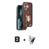 MARSİLYAN™- iPhone 16 Kılıf Nova Form Koleksiyonu - Şeffaf Pasifik Cam Ekran Koruyucu + PVD Metal Kamera Lens - YL