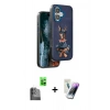 MARSİLYAN™- iPhone 16 Kılıf Nova Form Koleksiyonu - Şeffaf Pasifik Cam Ekran Koruyucu + Siyah Raze Metal Kamera Lens
