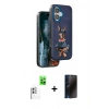 MARSİLYAN™- iPhone 16 Kılıf Nova Form Koleksiyonu - Siyah 3D Antistatik Hayalet Cam Ekran Koruyucu + Raze Metal Kamera Lens - BZ