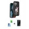 MARSİLYAN™- iPhone 16 Kılıf Nova Form Koleksiyonu - Siyah 3D Antistatik Hayalet Cam Ekran Koruyucu + Raze Metal Kamera Lens - LT