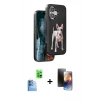 MARSİLYAN™- iPhone 16 Kılıf Nova Form Koleksiyonu - Siyah 3D Antistatik Mat Seramik Nano Ekran Koruyucu + Raze Metal Kamera Lens - LT