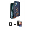 MARSİLYAN™- iPhone 16 Kılıf Nova Form Koleksiyonu - Siyah 3D Antistatik Mat Seramik Nano Ekran Koruyucu + PVD Metal Kamera Lens - PE