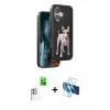 MARSİLYAN™- iPhone 16 Kılıf Nova Form Koleksiyonu - Siyah 3D Antistatik Seramik Nano Ekran Koruyucu + Raze Metal Kamera Lens - BZ