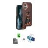 MARSİLYAN™- iPhone 16 Kılıf Nova Form Koleksiyonu - Siyah 3D Antistatik Seramik Nano Ekran Koruyucu + Raze Metal Kamera Lens - SH