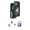 MARSİLYAN™- iPhone 16 Kılıf Nova Form Koleksiyonu - Siyah Bilvis 5in1 5D Magic Hayalet Cam Ekran Koruyucu + Raze Metal Kamera Lens - PE