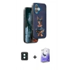 MARSİLYAN™- iPhone 16 Kılıf Nova Form Koleksiyonu - Siyah Bilvis 5in1 5D Magic Hayalet Cam Ekran Koruyucu + PVD Metal Kamera Lens - YL