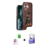 MARSİLYAN™- iPhone 16 Kılıf Nova Form Koleksiyonu - Siyah Bilvis 5in1 5D Magic Hayalet Cam Ekran Koruyucu + Raze Metal Kamera Lens - PE