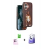 MARSİLYAN™- iPhone 16 Kılıf Nova Form Koleksiyonu - Siyah Bilvis 5in1 5D Magic Hayalet Cam Ekran Koruyucu + Raze Metal Kamera Lens - PE