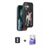 MARSİLYAN™- iPhone 16 Kılıf Nova Form Koleksiyonu - Siyah Bilvis 5in1 5D Magic Hayalet Cam Ekran Koruyucu + PVD Metal Kamera Lens - MI