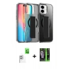 MARSİLYAN™- iPhone 16 Kılıf Nova Işık Koleksiyonu - Şeffaf 360 Full Body Arka Koruyucu + Raze Metal Kamera Lens - BZ