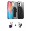 MARSİLYAN™- iPhone 16 Kılıf Nova Işık Koleksiyonu - Şeffaf Pasifik Cam Ekran Koruyucu + Bilvis Titan Kamera Lens - PE