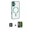 MARSİLYAN™- iPhone 16 Kılıf Nova Işık Özel Seri - Şeffaf 360 Full Body Arka Koruyucu + PVD Metal Kamera Lens - YL