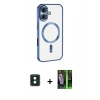 MARSİLYAN™- iPhone 16 Kılıf Nova Işık Özel Seri - Şeffaf 360 Full Body Arka Koruyucu + PVD Metal Kamera Lens - YL