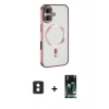 MARSİLYAN™- iPhone 16 Kılıf Nova Işık Özel Seri - Siyah 360 Mat Full Body Arka Koruyucu + PVD Metal Kamera Lens - MI