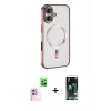 MARSİLYAN™- iPhone 16 Kılıf Nova Işık Özel Seri - Siyah 360 Mat Full Body Arka Koruyucu + Raze Metal Kamera Lens - PE