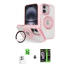 MARSİLYAN™- iPhone 16 Kılıf Nova Minimal Serisi - Şeffaf 360 Full Body Arka Koruyucu + Raze Metal Kamera Lens - BZ